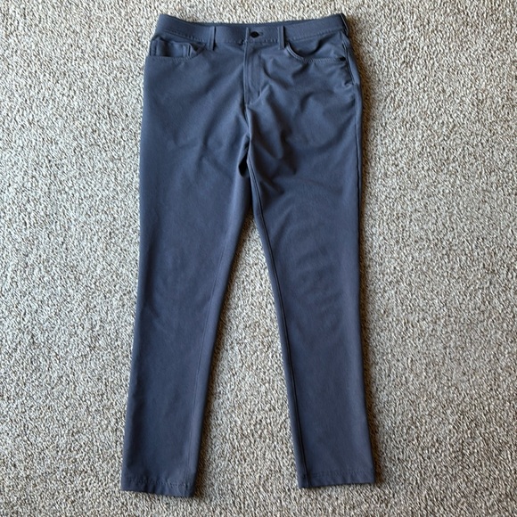 Public Rec Men’s Gray Workday 2.0 Tech Pants 5 Pocket 33 - Picture 1 of 15